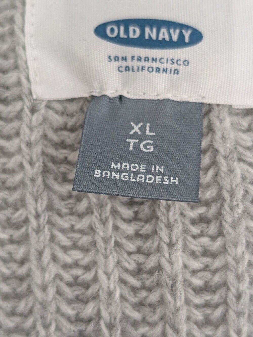 Old Navy - Women's Open-Front Gray Ribbed Cardigan Sweater - Picture 2 of 3